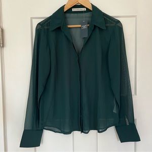 Abercrombie & Fitch sheer top NWT
